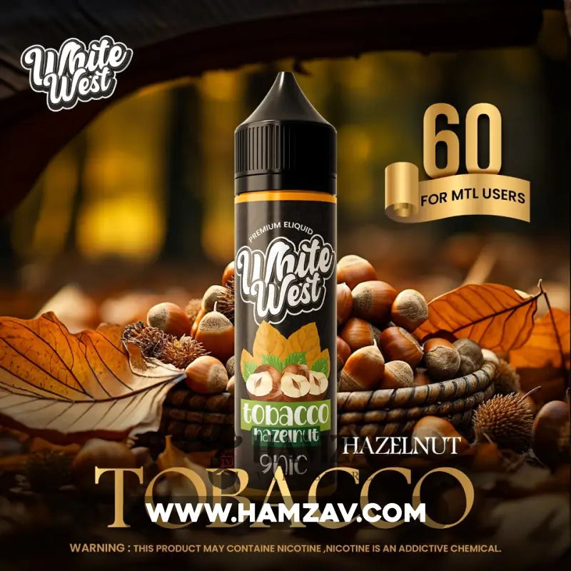 White West E Liquid Tobacco Hazelnut - وايت ويست توباكو بندق Egyptian
