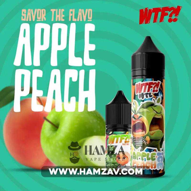 Wtf E Juice Apple Peach - وت ذا فك تفاح خوخ Egyptian Liquid