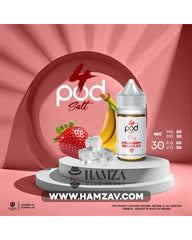 4 Pod Saltnic Strawberry Banana Ice - فور بود سولت فراولة موز ايس Egyptian Liquid