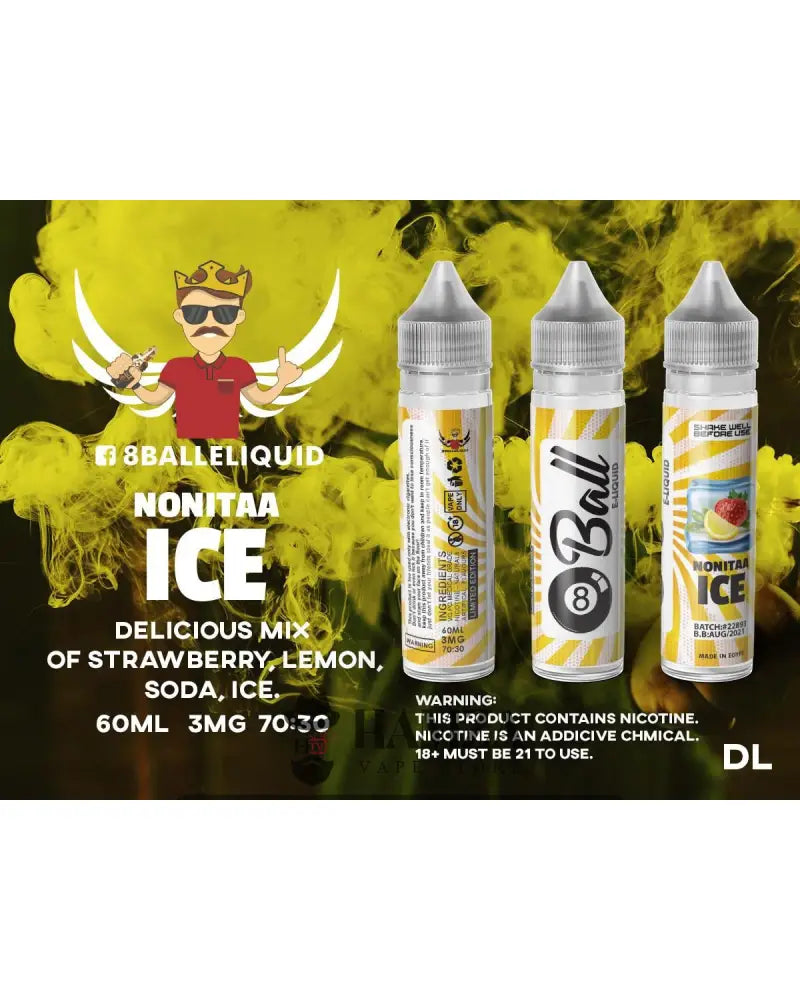 8 Ball Nonitaa Ice - Egyptian Liquid