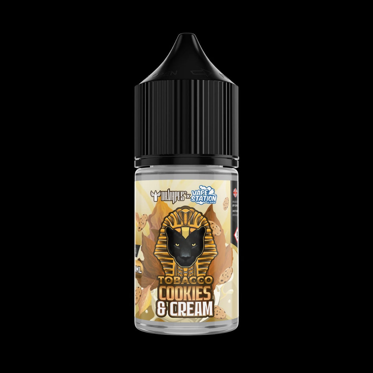 Vape Station Dr Vapes SaltNic Tobacco Cookies & Cream - فيب ستيشن دكتور فيبز سالت نيكوتين توباكو كوكيز كريم