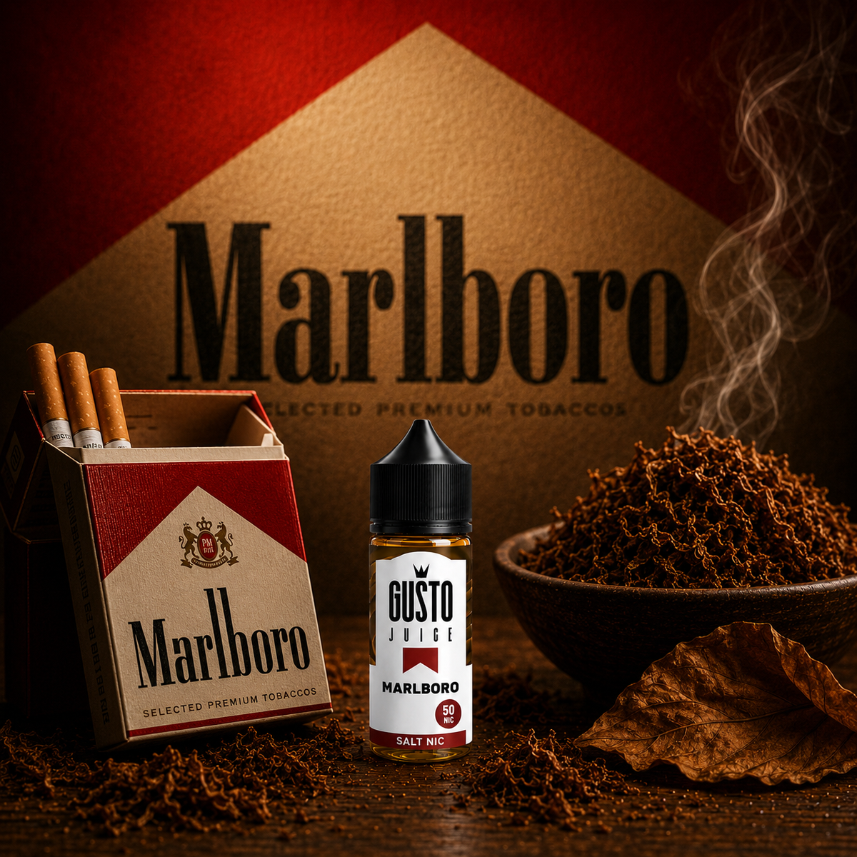 Gusto SaltNic Eliquid Marlboro - جوستو ليكويد سولت نيكوتين مارلبورو