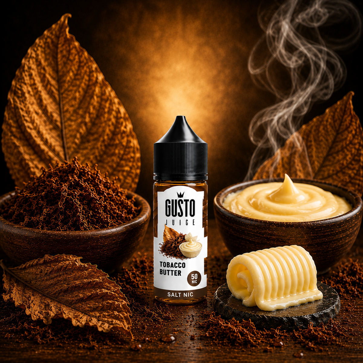 Gusto SaltNic Eliquid Tobacco Butter - جوستو ليكويد سولت نيكوتين توباكو زبدة