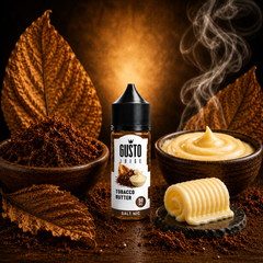 Gusto SaltNic Eliquid Tobacco Butter - جوستو ليكويد سولت نيكوتين توباكو زبدة