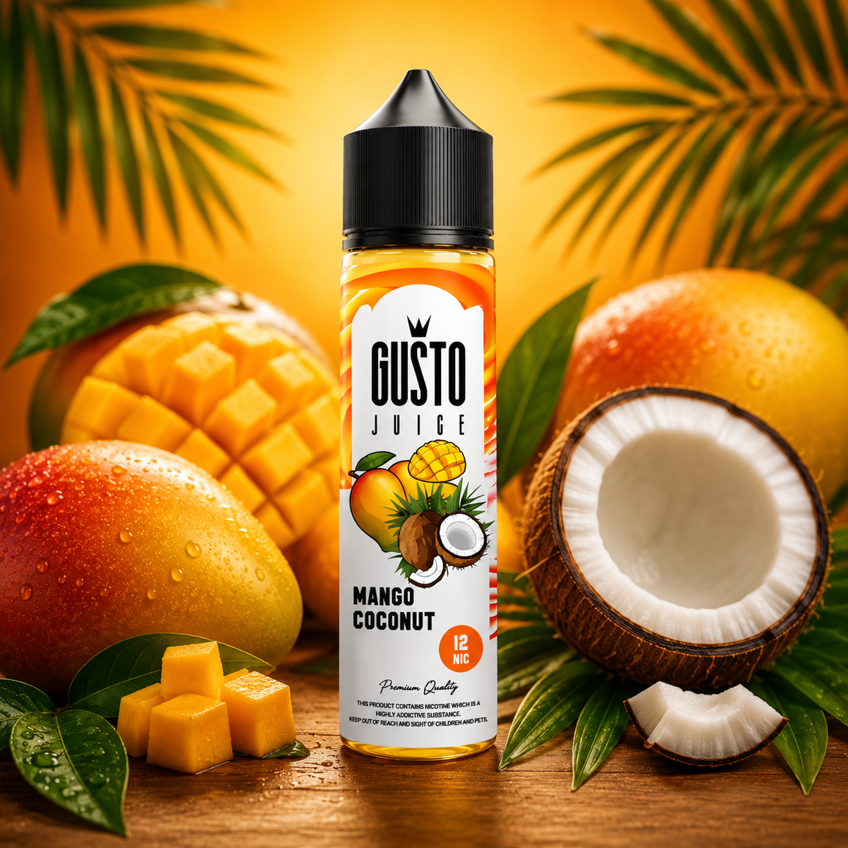 Gusto Eliquid Mango Coconut - جوستو ليكويد مانجو جوزهند