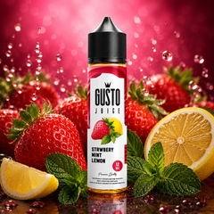 Gusto Eliquid Strawberry lemon mint - جوستو ليكويد فراولة ليمون نعناع