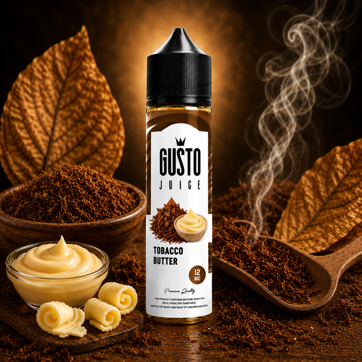 Gusto Eliquid Tobacco Butter - جوستو ليكويد توباكو زبدة