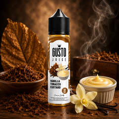 Gusto Eliquid Vanilla Custard Tobacco - جوستو ليكويد فانيليا كاسترد توباكو