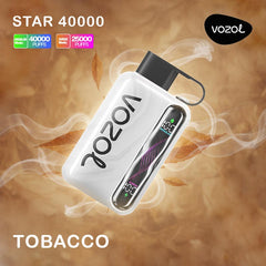 Vozol Star Disposable 40K Puff Tobacco - فوزول ستار ديسبوزابل 40 ألف بف توباكو