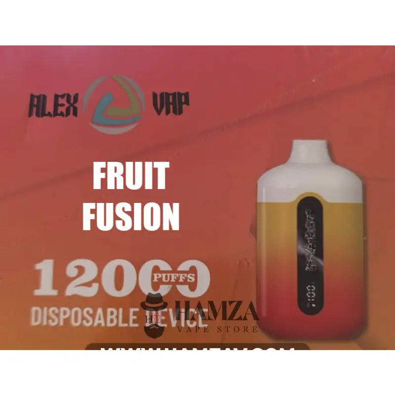 Alex Vap Disposable 12000 Puffs Fruit Fusion - اليكس فاب ديسبوزابل ميكس فواكة