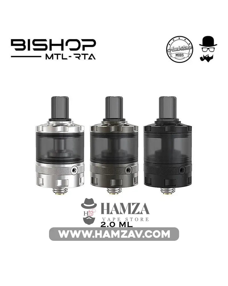 Ambition Mods Bishop 2Ml Mtl Rta Tank - 2 Tanks