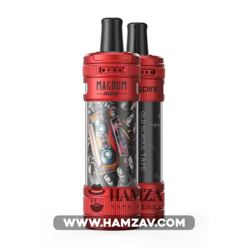 Aspire Magnum Nano POD - أسباير ماجنم نانو بود - Red & Old School Tape - DL Pods