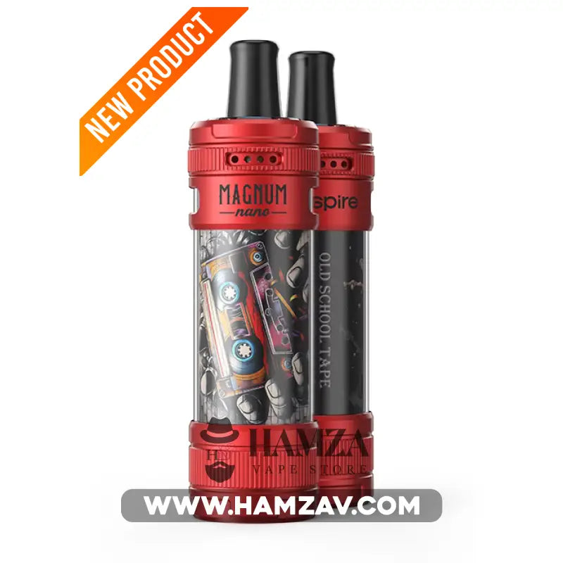 Aspire Magnum Nano POD - أسباير ماجنم نانو بود - Red & Old School Tape - DL Pods