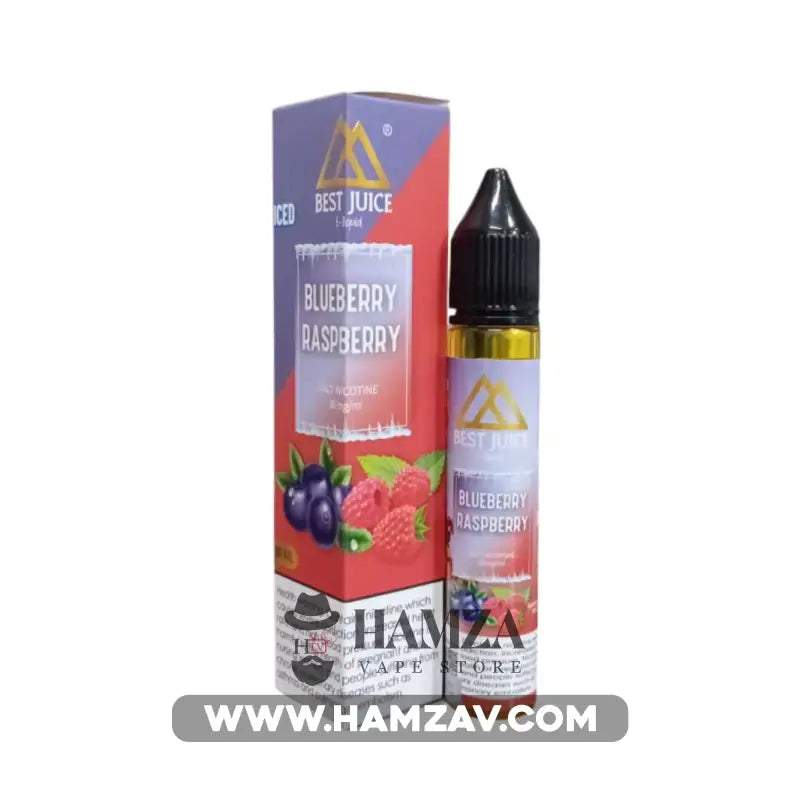 Best Juice Saltnic Iced Blueberry Raspberry - بيست جوس سولت نيكوتين بلوبيري رازبيري ساقع Premium Liquid