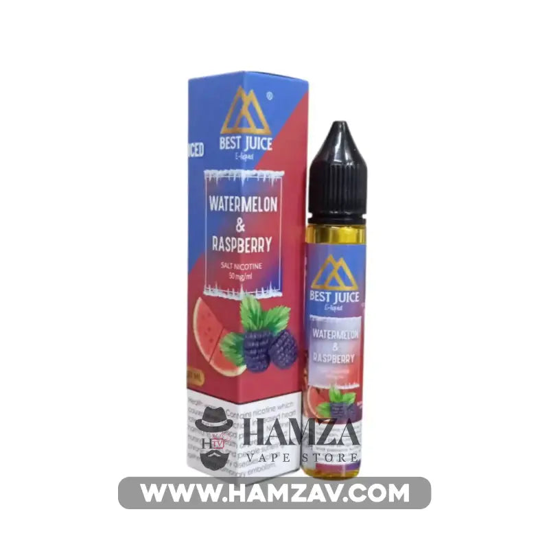 Best Juice Saltnic Iced Watermelon Raspberry - بيست جوس سولت نيكوتين رازبيري بطيخ ساقع Premium Liquid