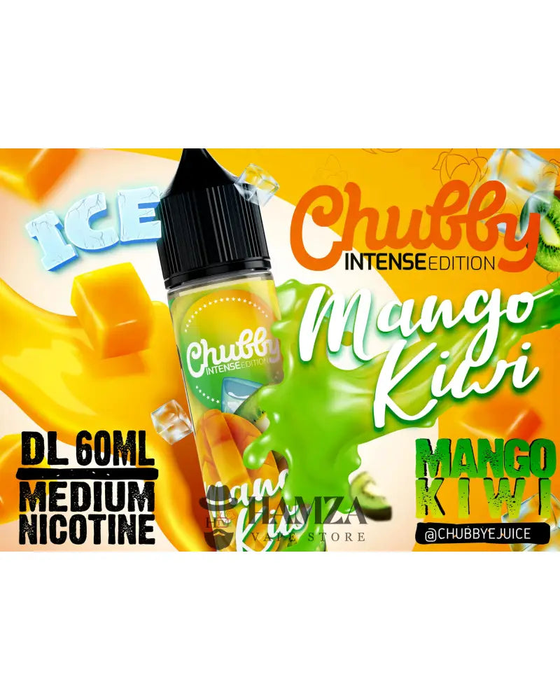 Chubby Mango Kiwi Ice - Dl (60Ml) / 3Mg Egyptian Liquid