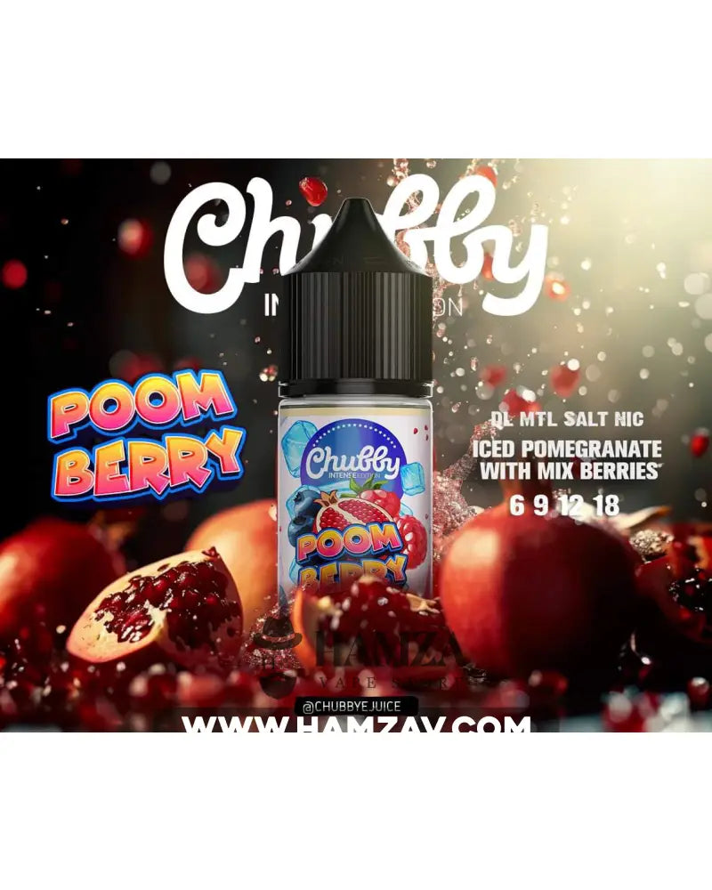 Chubby Poom Berry Ice - تشابي ميكس توت رمان ساقع Mtl (30Ml) / 6Mg Egyptian Liquid