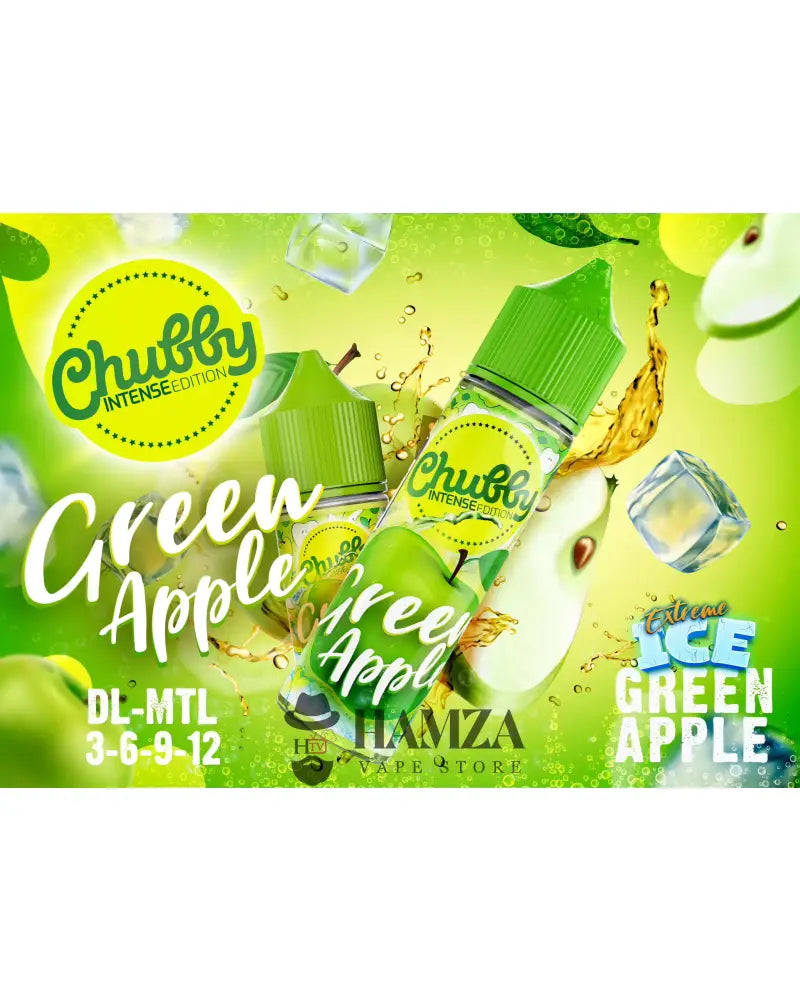 Chubby Saltnic Green Apple - تشابي سولت تفاح اخضر Egyptian Liquid