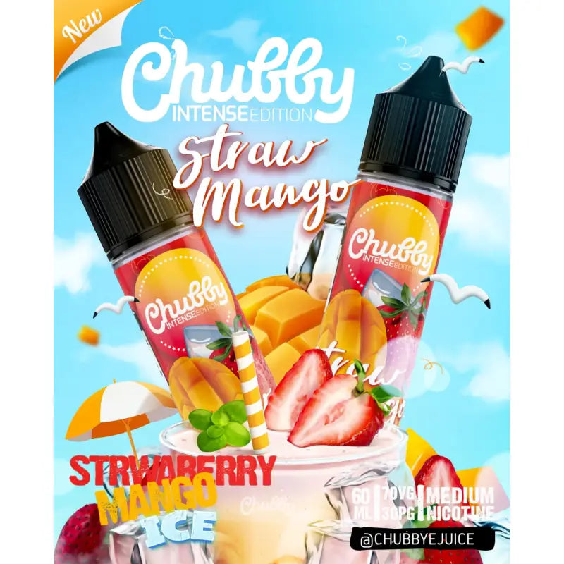 Chubby Strawberry Mango Ice - Dl (60Ml) / 3Mg Egyptian Liquid