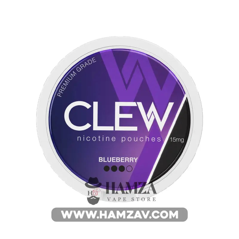 Clew Nicotine Pouches Blueberry - كلو اكياس النيكوتين الرطبة بطعم البلوبيري 15mg (20 Pouches) Disposable