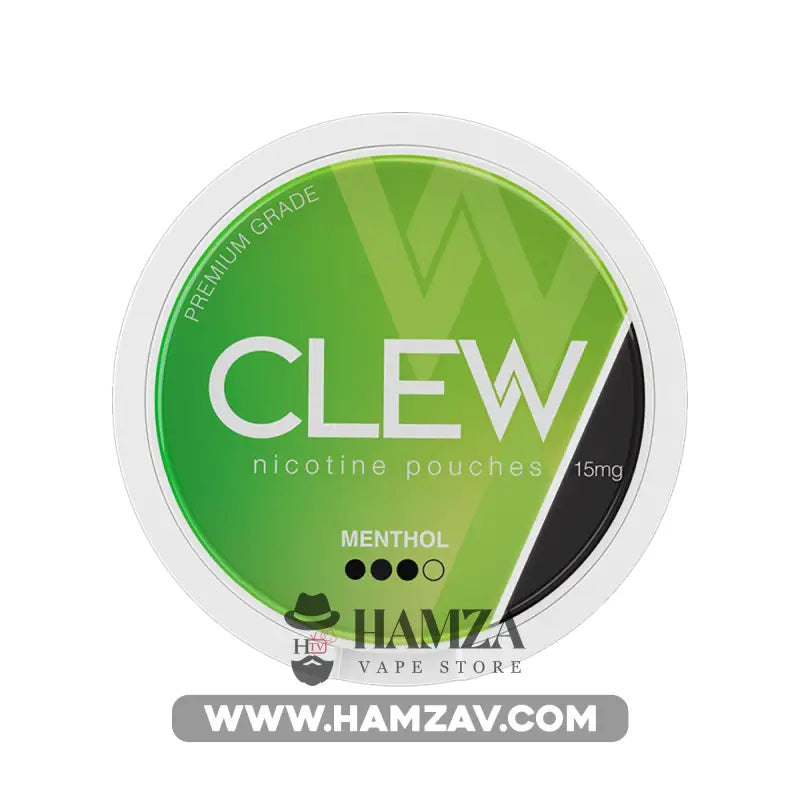 Clew Nicotine Pouches Menthol - كلو اكياس النيكوتين الرطبة بطعم المنثول 15mg (20 Pouches) Disposable