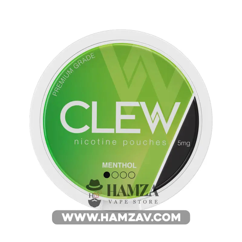 Clew Nicotine Pouches Menthol - كلو اكياس النيكوتين الرطبة بطعم المنثول 5mg (20 Pouches) Disposable