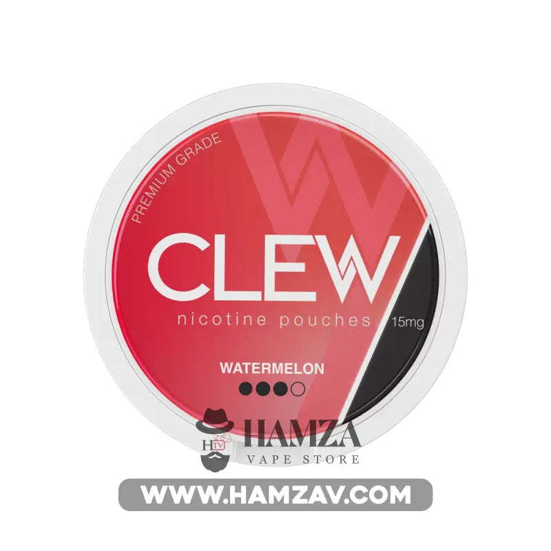 Clew Nicotine Pouches Watermelon - كلو اكياس النيكوتين الرطبة بطعم البطيخ 15mg (20 Pouches) Disposable