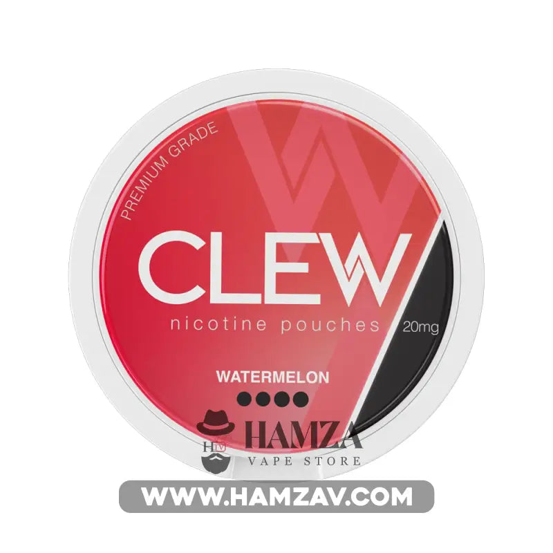 Clew Nicotine Pouches Watermelon - كلو اكياس النيكوتين الرطبة بطعم البطيخ 20mg (20 Pouches) Disposable