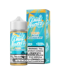 Cloud Nurdz Blue Raspberry Peach Iced - Premium Liquid