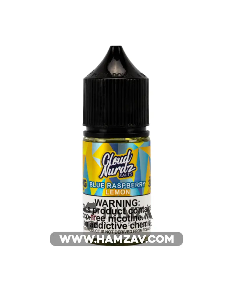 Cloud Nurdz Saltnic Blue Raspberry Lemon Iced - Premium Liquid