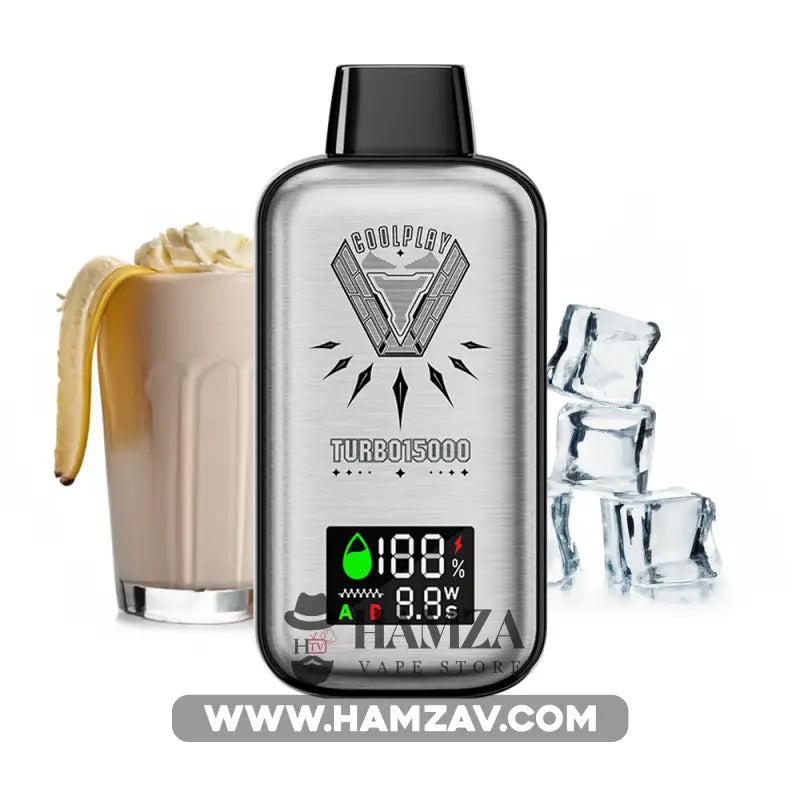 Coolplay Turbo Disposable 16000 Puffs Banana Milkshake - كول بلاي تيربو ديسبوزابل ميلك شيك موز