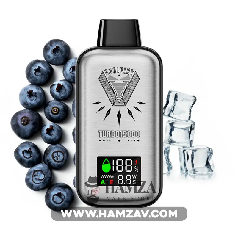 Coolplay Turbo Disposable 16000 Puffs Blueberry Ice - كول بلاي تيربو ديسبوزابل بلوبيري ساقع