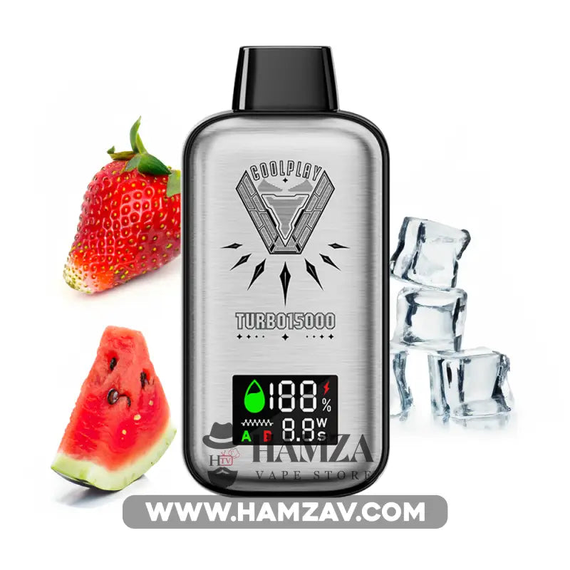 Coolplay Turbo Disposable 16000 Puffs Strawberry Watermelon - كول بلاي تيربو