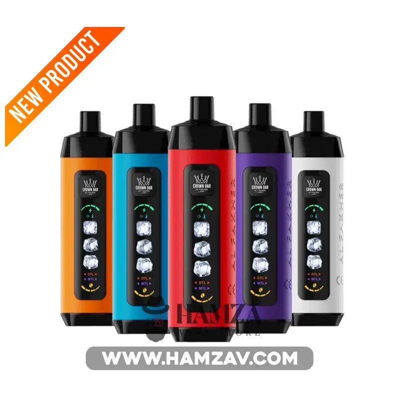 Crown Bar Al Fakher 25K Puff Ice Control Bluerazz blast - كراون بار الفاخر 25 ألف بف أيس كنترول بلو راز بلاست - 25000