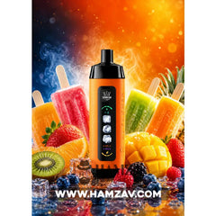 Crown Bar Al Fakher 25K Puff Ice Control Fusion pop mixed fruits - كراون بار الفاخر 25 ألف بف أيس كنترول فيوجن بوب