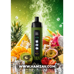 Crown Bar Al Fakher 25K Puff Ice Control Summer dream passion fruit - كراون بار الفاخر 25 ألف بف أيس كنترول دريم باشون