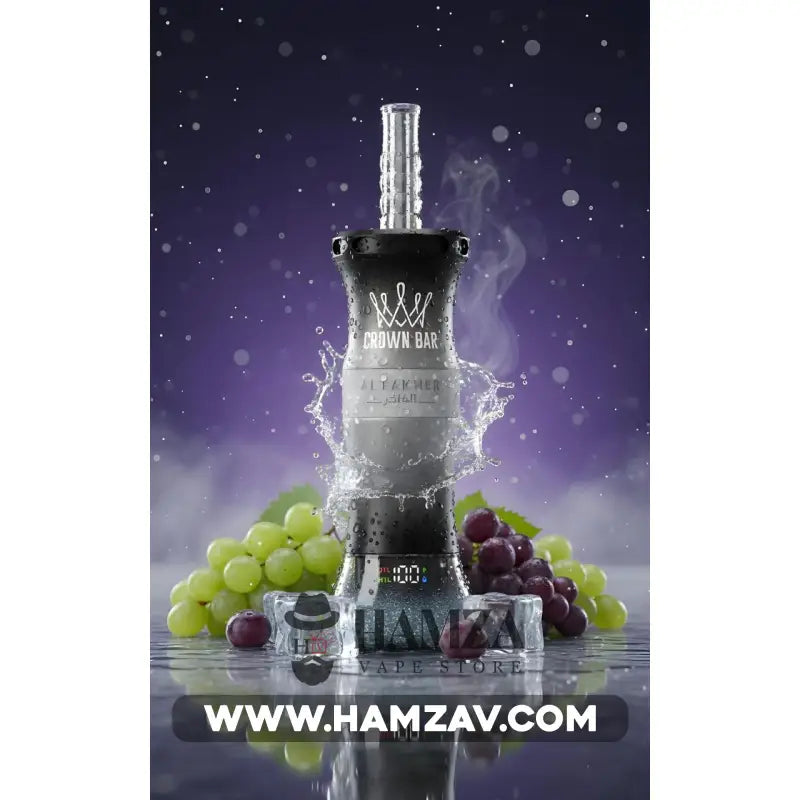 Crown Bar Al Fakher E Hose 60K Puff Grape - كراون بار الفاخر إى هوز 60 ألف بف عنب - 60000 / 5mg (Freebase) - Disposable