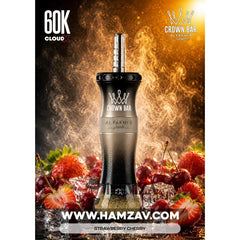 Crown Bar Al Fakher E Hose 60K Strawberry Cherry - كراون بار الفاخر إى هوز 60 ألف بف فراولة كريز - 60000 / 5mg