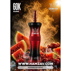 Crown Bar Al Fakher E Hose 60K Watermelon Cherry - كراون بار الفاخر إى هوز 60 ألف بف بطيخ كريز - 60000 / 5mg (Freebase)