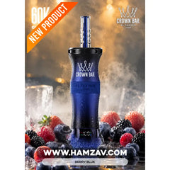 Crown Bar Al Fakher E Hose 60K Berry Blue - كراون بار الفاخر إى هوز 60 ألف بف بيرى بلو - 60000 / 5mg (Freebase)
