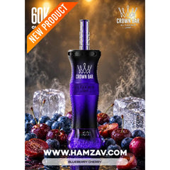 Crown Bar Al Fakher E Hose 60K Blueberry Cherry - كراون بار الفاخر إى هوز 60 ألف بف بلوبيرى شيرى - 60000 / 5mg