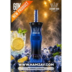Crown Bar Al Fakher E Hose 60K Blueberry Lemonade - كراون بار الفاخر إى هوز 60 ألف بف بلوبيرى ليموناد - 60000 / 5mg