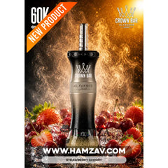 Crown Bar Al Fakher E Hose 60K Strawberry Cherry - كراون بار الفاخر إى هوز 60 ألف بف فراولة كريز - 60000 / 5mg