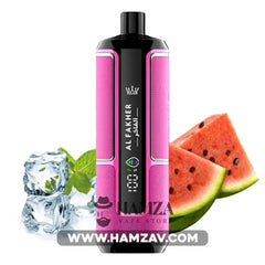 Crown Bar Al Fakher Hyper Max 15K Puff Lush Ice - كراون بار الفاخر هايبر ماكس 15 ألف بف بطيخ أيس 15000 / 5mg (Freebase)