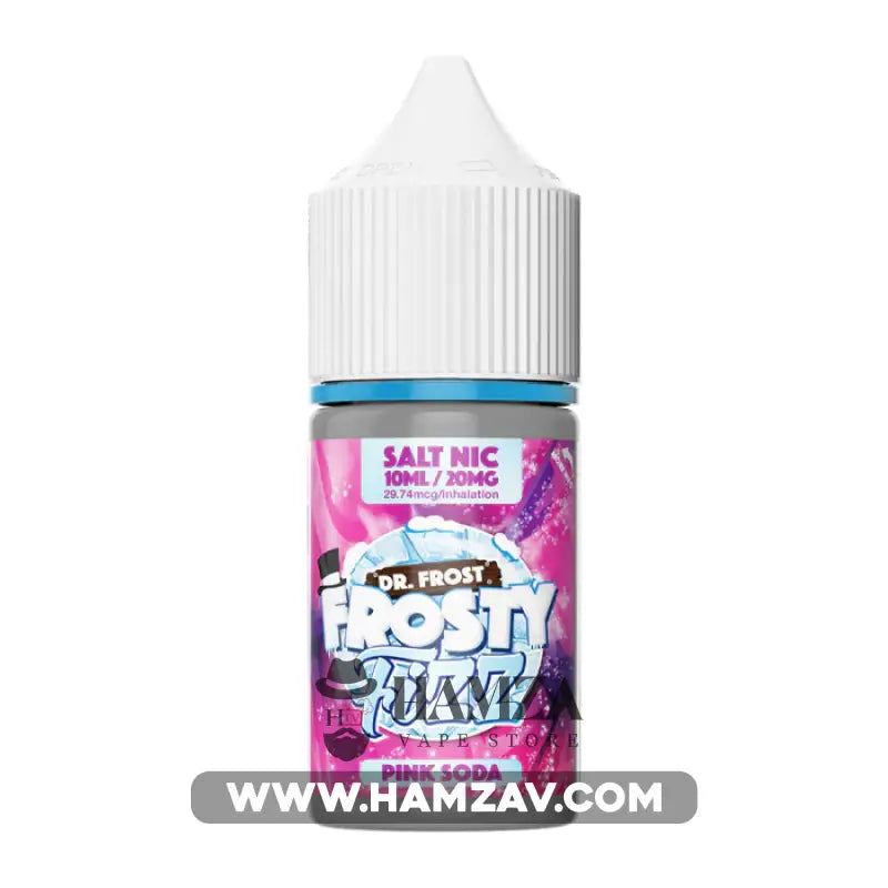 Dr Frost Frosty Fizz Saltnic Fizzy Pink Soda Ice - دكتور فروست سولت صودا عنب ساقع Premium Liquid