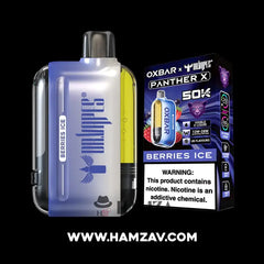 Dr vapes Oxbar 50k Puff Berries Ice - دكتور فيب أوكس بار 50 ألف بف توت أيس 50000 / (20mg) SaltNic Disposable