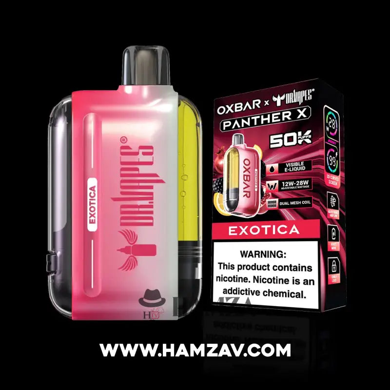 Dr vapes Oxbar 50k Puff Exotica - دكتور فيب أوكس بار 50 ألف بف ايكزوتيكا 50000 / (20mg) SaltNic Disposable