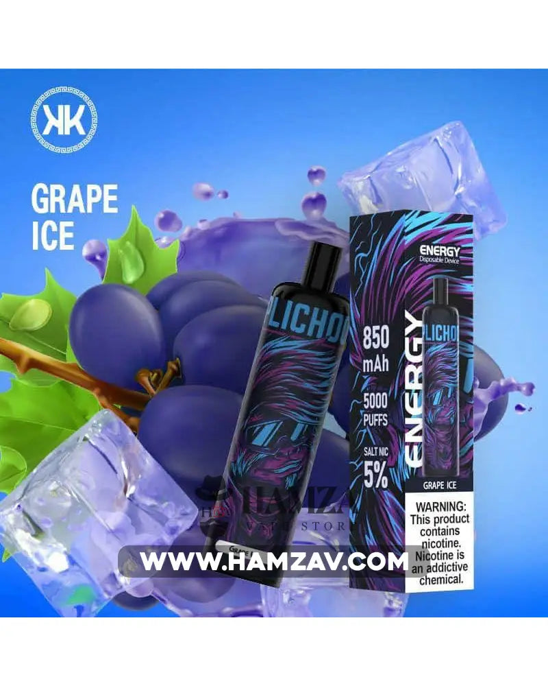 Energy Disposable Grape Ice -