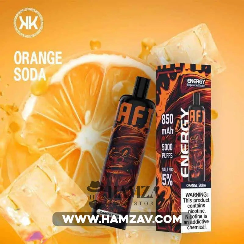 Energy Disposable Orange Soda Ice -