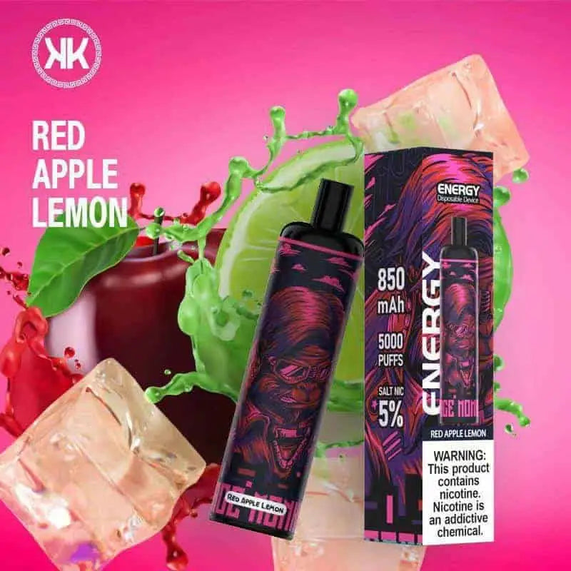 Energy Disposable Red Apple Lemon Ice -